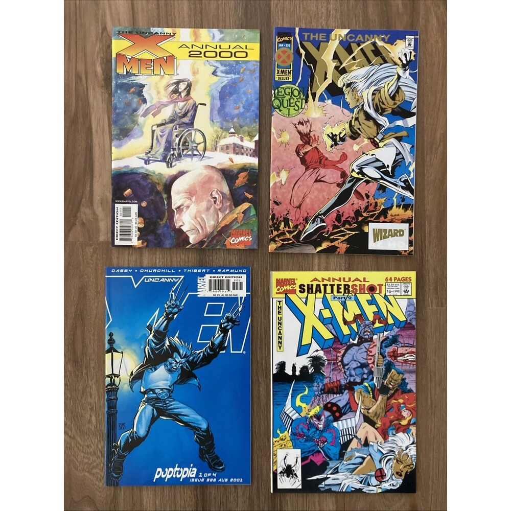Uncanny X-Men: Annual (2000) & 16, No. 320, & 395 Marvel Comics (1992-2001)
